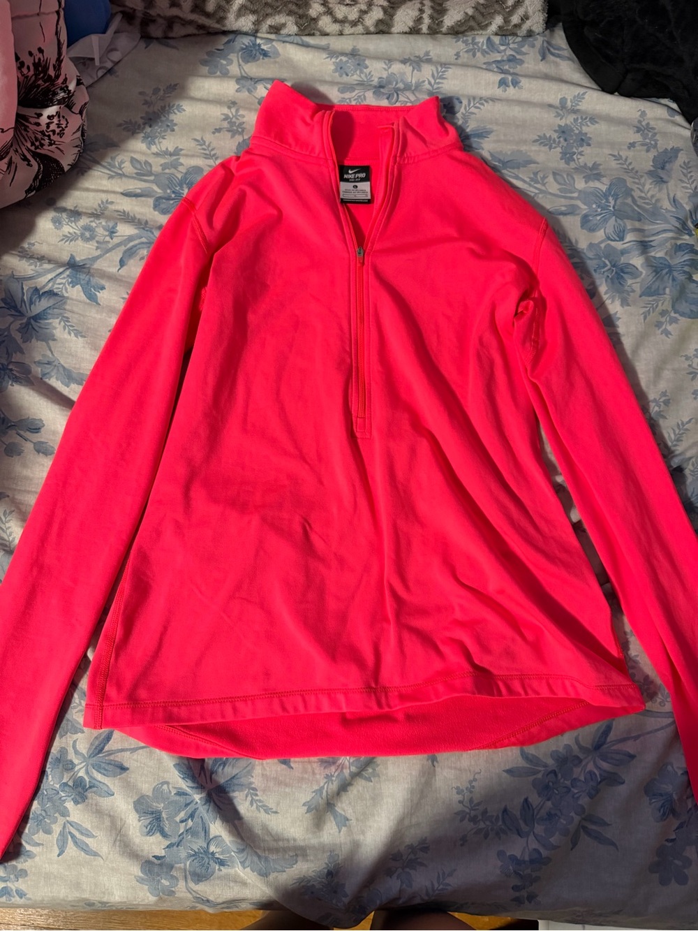 Nike Hot Pink Dri-FIT Half-Zip Pullover